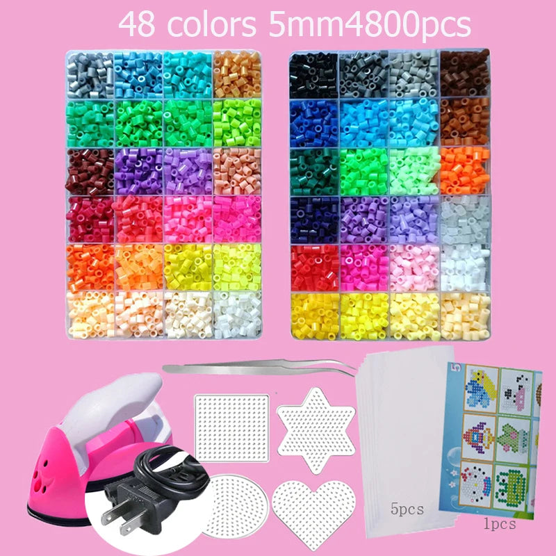 סט חרוזי פאזל 3D צבעוניים – יצירה לילדים ולמבוגרים